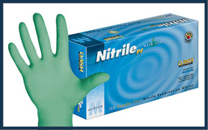 Nitrile Glove with Aloe, 10 packs/case