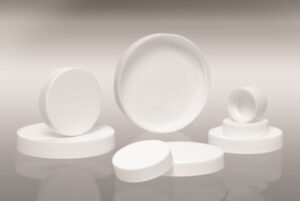20 mm White Polypropylene Screw Cap with F217 liner
